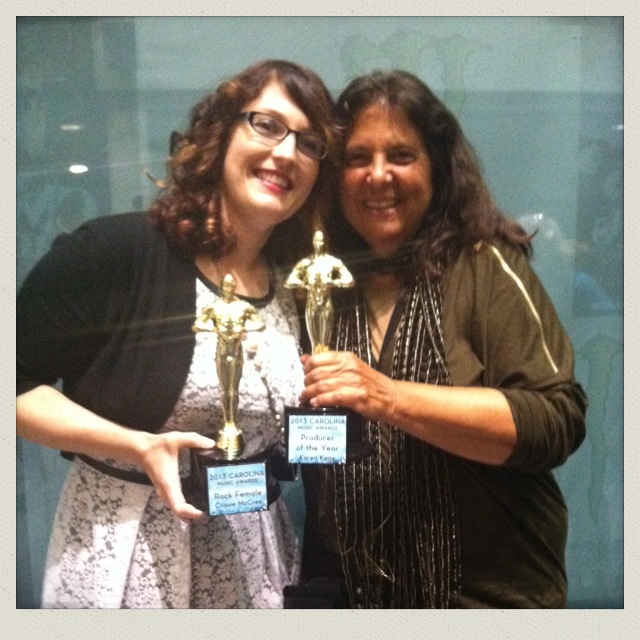 Carolina Music Award winners Crissie McCree and Karen Kane