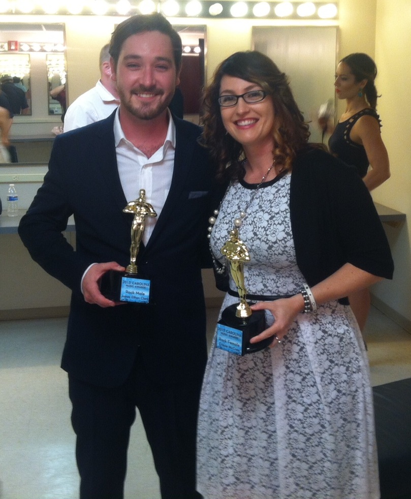 Carolina Music Award winners James Ethan Clark and Crissie McCree